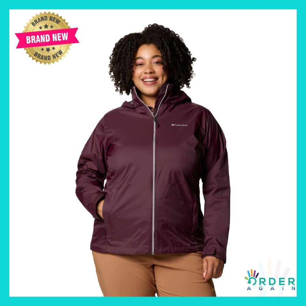 Packable Rain Jacket Lightweight Waterproof Hoode… - image 1